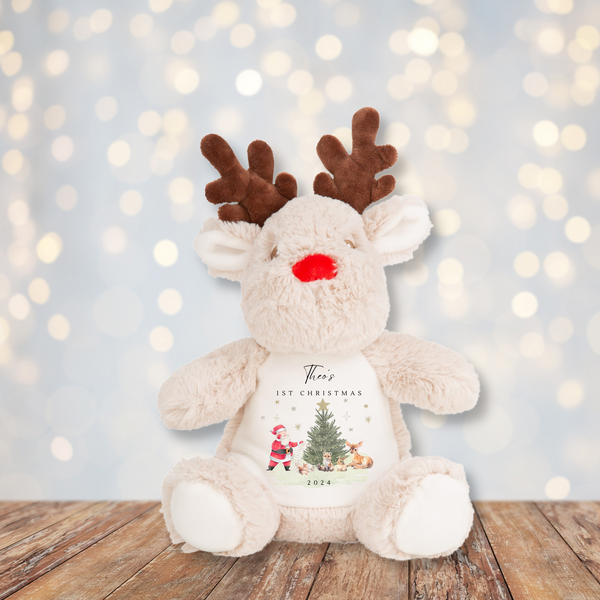 Personalised Reindeer Soft Toy