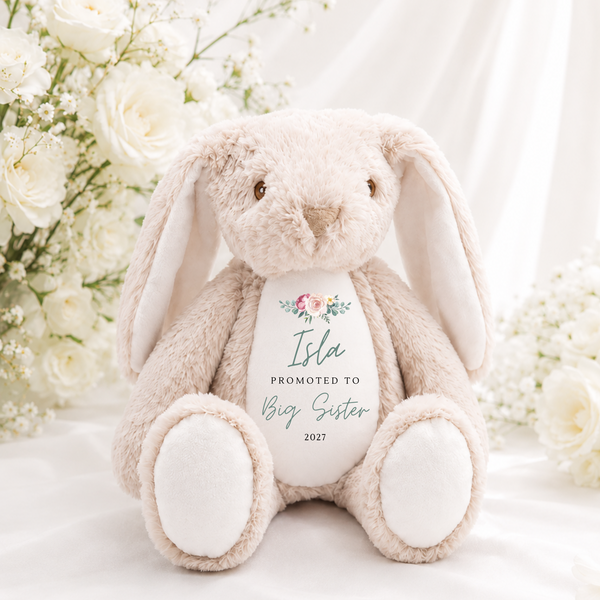 Personalised Big Brother & Big Sister Bunny Soft Toy