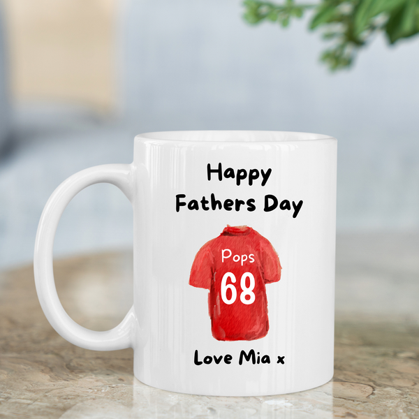 Personalised Football Mug For Grandad
