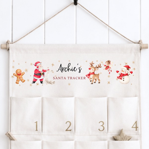 Personalised Santa Tracker Advent Calendar – Kids Christmas Countdown
