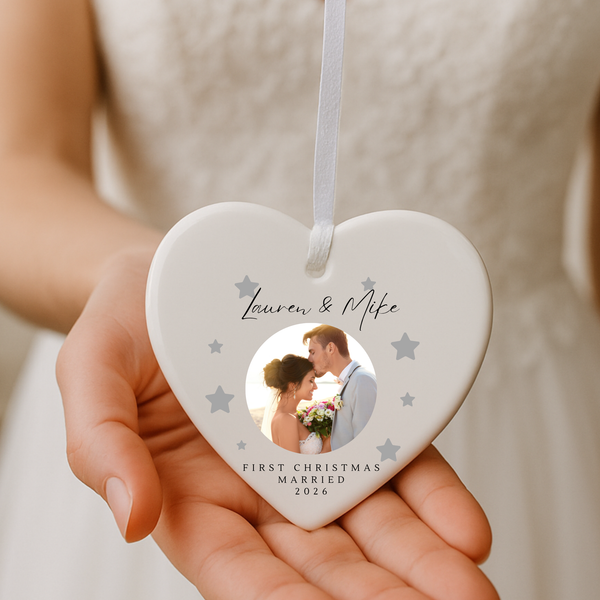 Personalised Our First Christmas as Mr. and Mrs. Personalized First Christmas Keepsake