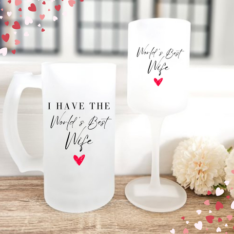 Personalised Valentines Glasses