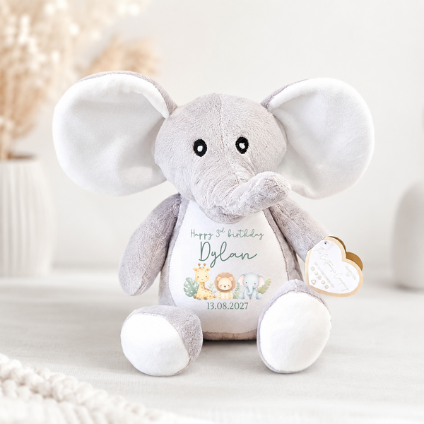Personalised Safari Soft Toy