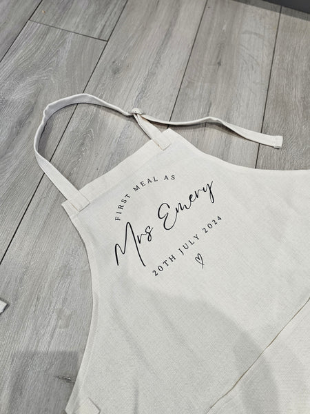 Personalised Wedding Apron