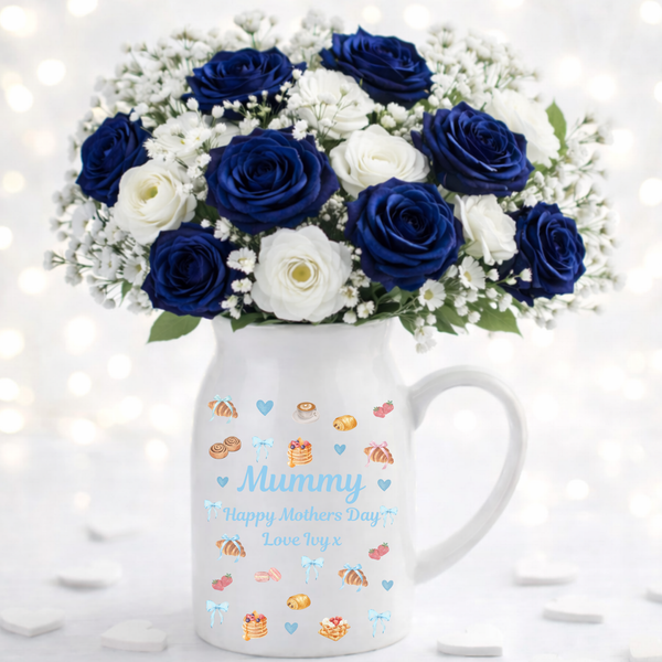 Personalised Breakfast Croissant Vase For Mum