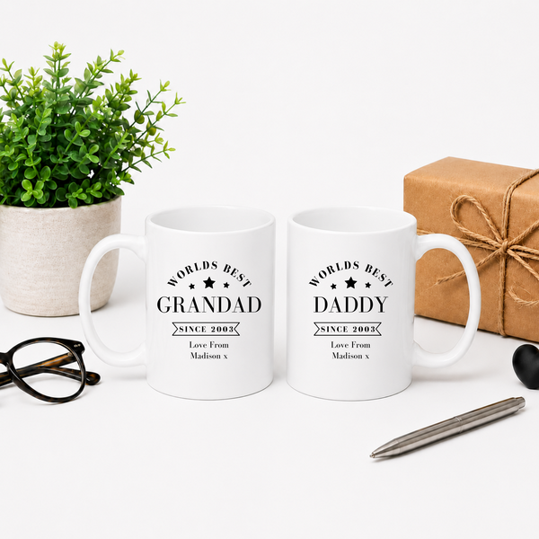 Personalised Dad Gift Set | Mug & Tape Measure Gift Box
