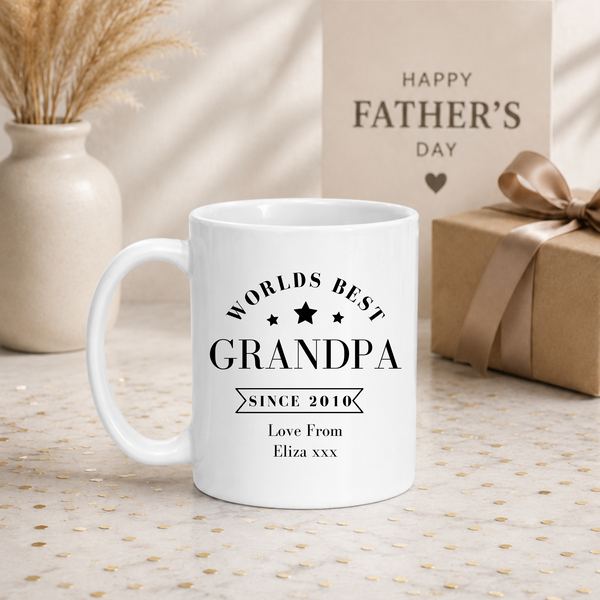 Personalised Worlds Best Grandad Mug | Father's Day Gift UK