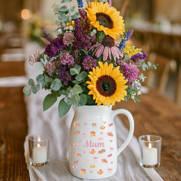 Personalised Breakfast Croissant Vase For Nanny
