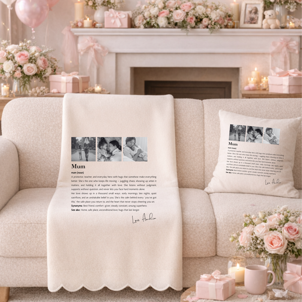 Personalised Photo Blanket For Mum This Mothers Day