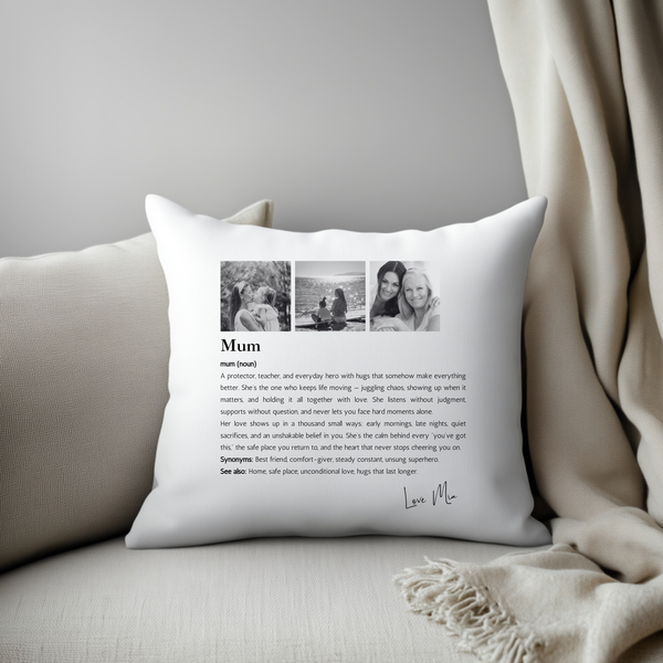 Personalised Photo Cushion For Mum -  Mothers Day