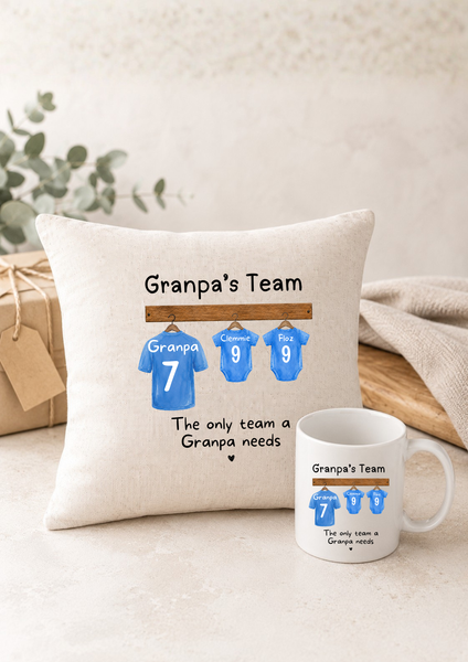 Personalised Grandad Football Cushion Father’s Day Gift