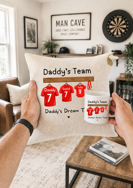 Personalised Grandad Football Cushion Father’s Day Gift