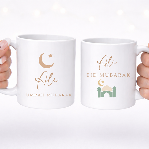 Personalised Eid Mugs - Eid Gifts, Ramadan Gifts, Gifts For Kids