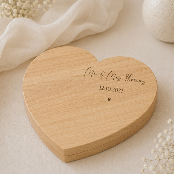 Personalised Couple Cheese Board with Names & Date