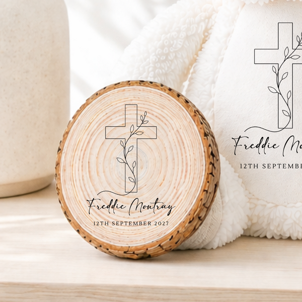 Personalised Wooden Christening/Baptism Plaque