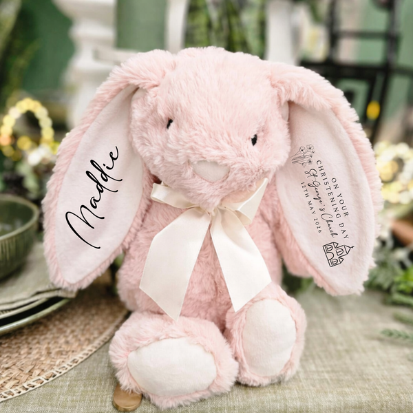 Personalised Christening/Baptism Bunny