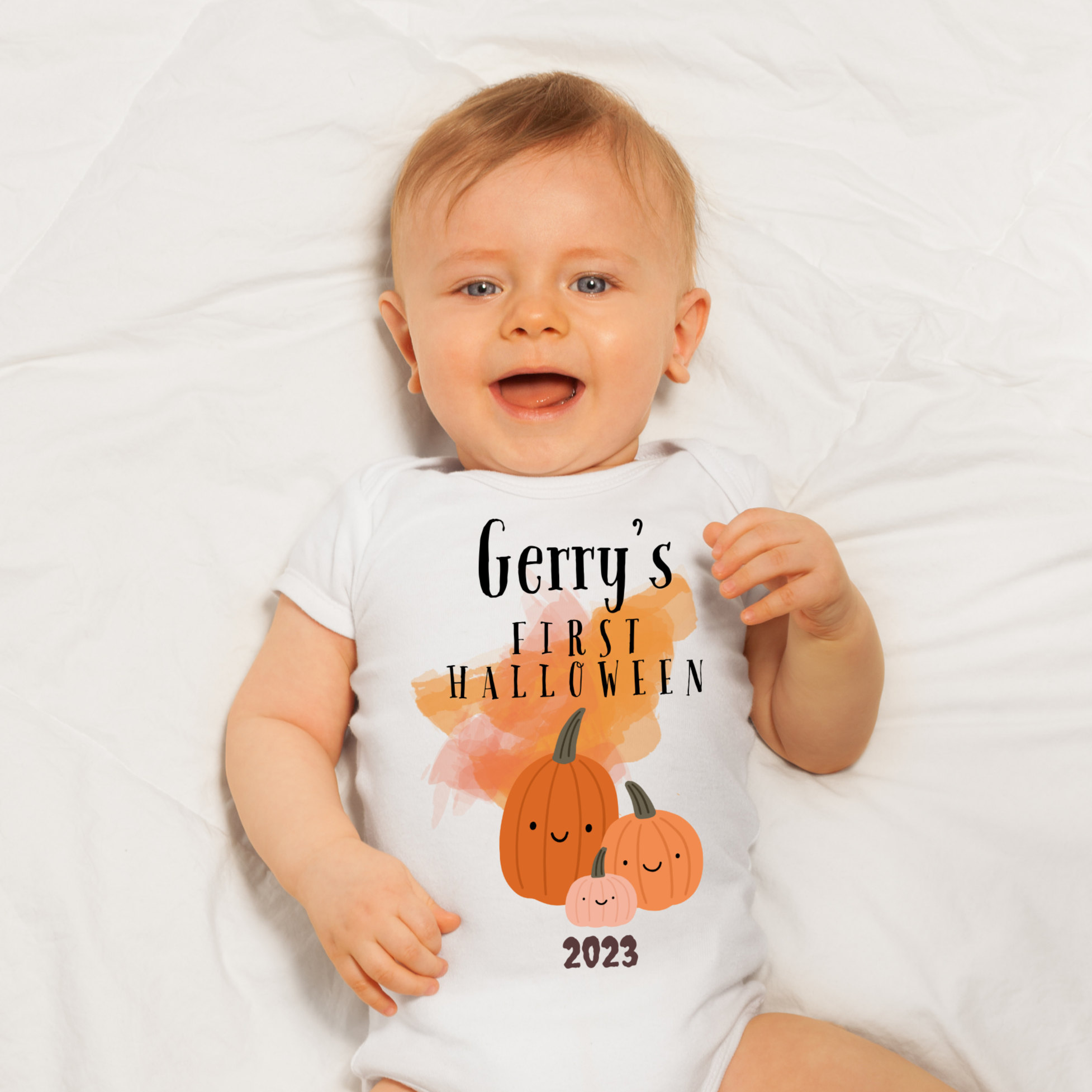 Personalised First Halloween Baby Grow