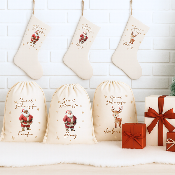 Personalised Christmas Santa Stockings