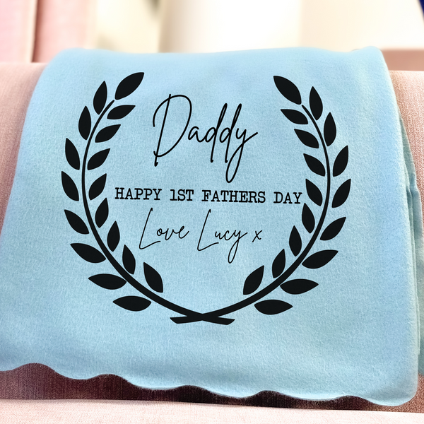 Personalised Blanket For Dad