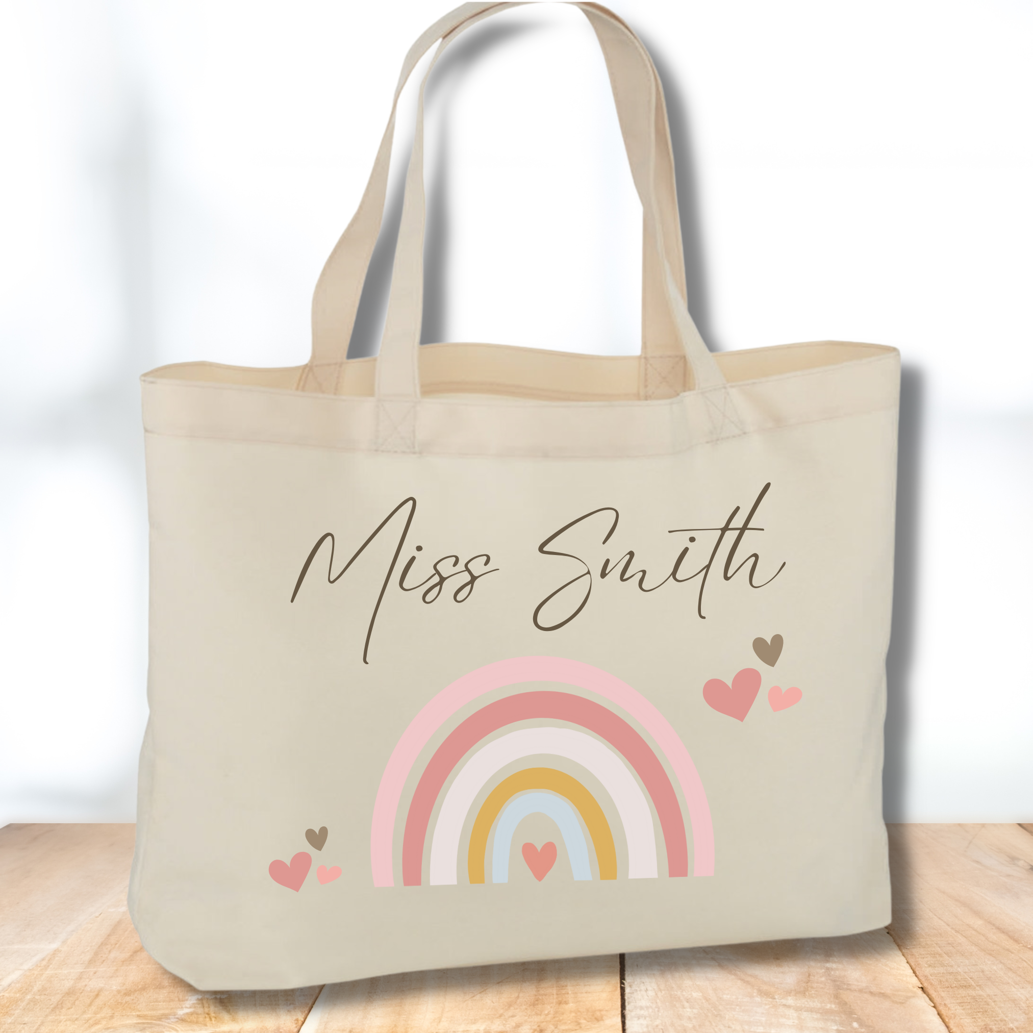 Personalised Teacher Tote Bag