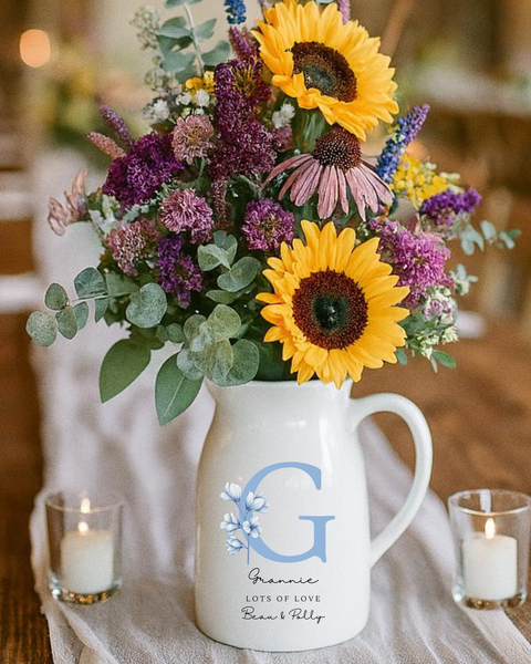 Personalised Initial Vase For Mother's Day