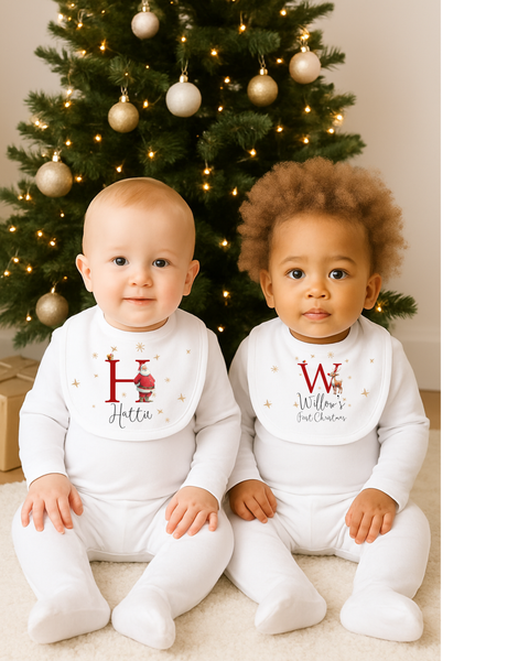 Personalised Santa Matching Family Pyjamas - First Christmas