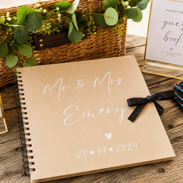 Personalised Wedding Scrapbook Guest Book