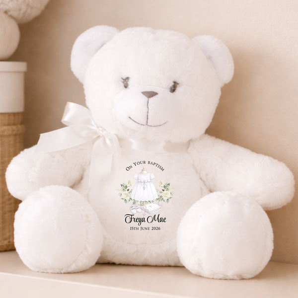 Personalised Christening Teddy Bear For Kids
