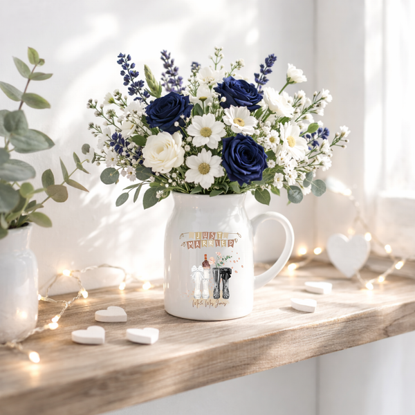 Personalised Ceramic Wedding Vase Keepsake