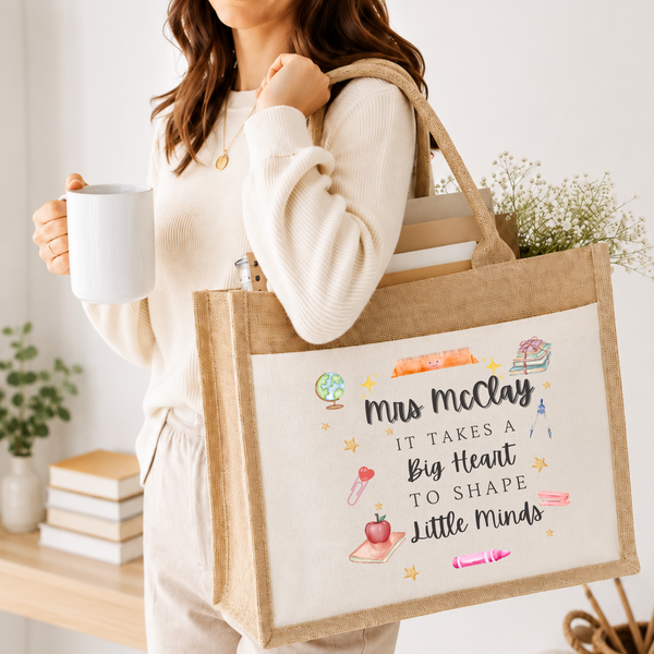Personalised Teacher Tote Bag