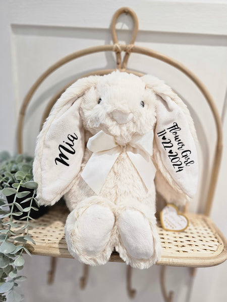 Personalised Flower Girl Bunny