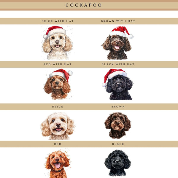 Personalised Cockapoo Christmas Bauble, Christmas Ornaments, Christmas Gifts