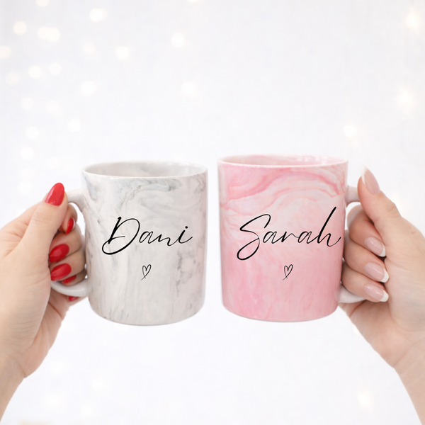 Personalised Marble New Mum Mug