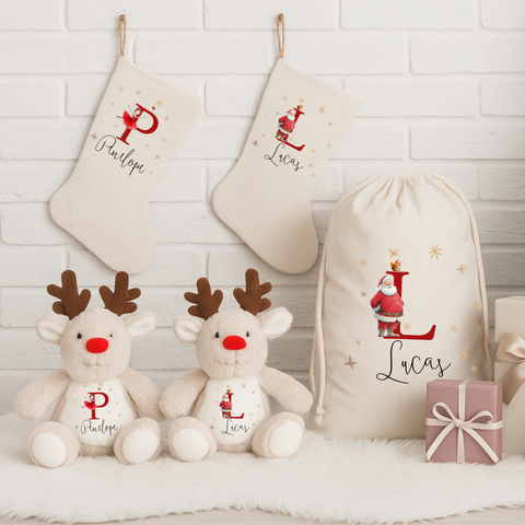 Personalised Santa Christmas Present Sack