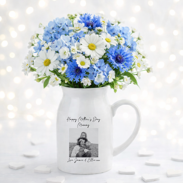 Personalised Mothers Day Photo Vase For Mum