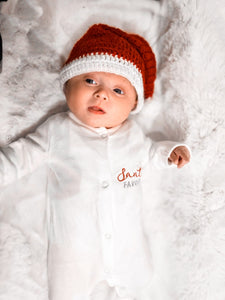 个性化第一份圣诞睡衣，圣诞老人最喜欢的婴儿服，宝宝的第一份圣诞礼物