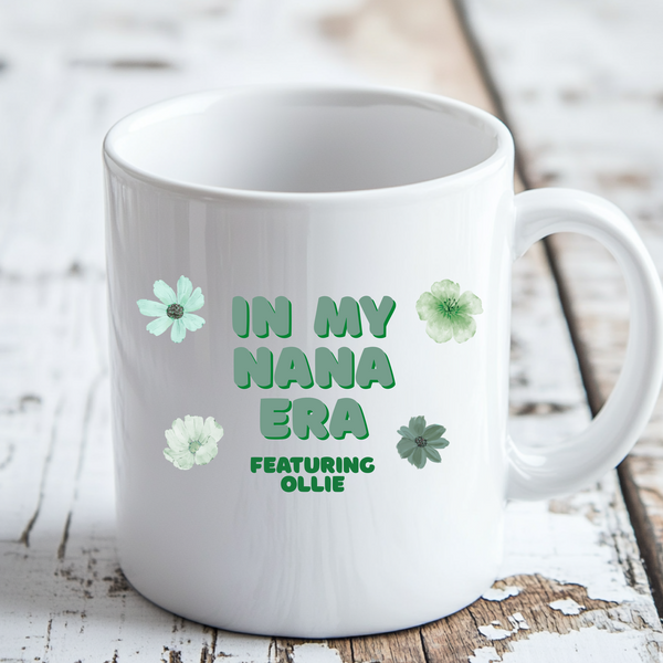 In My Grandma Era Christmas Mug – Funny Personalised Christmas Gift for Grandma, Nanny, or Nanna