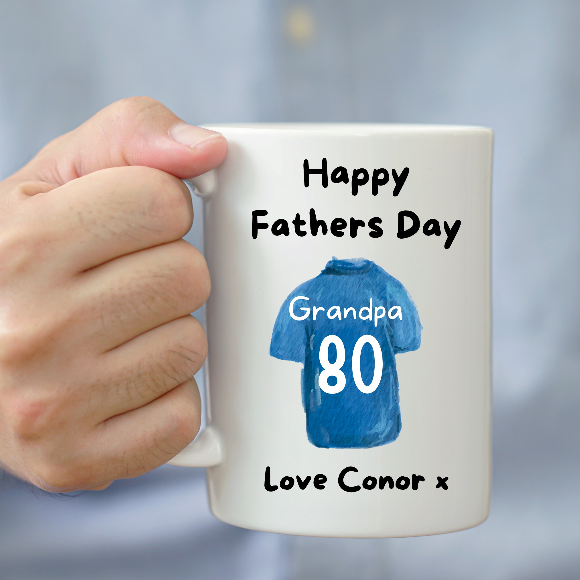 Personalised Football Mug For Grandad