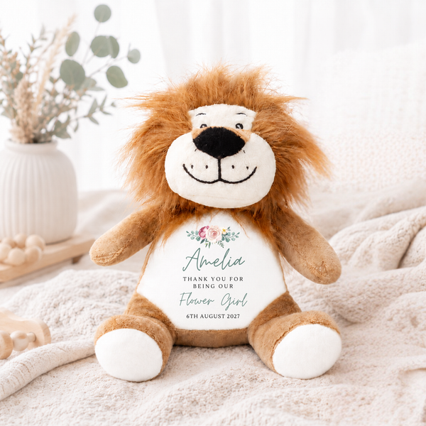 Personalised Soft Toy For Flower Girl & Page Boy