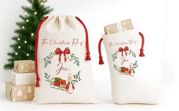 Personalised Peter Rabbit Christmas Stocking | Kids Gift