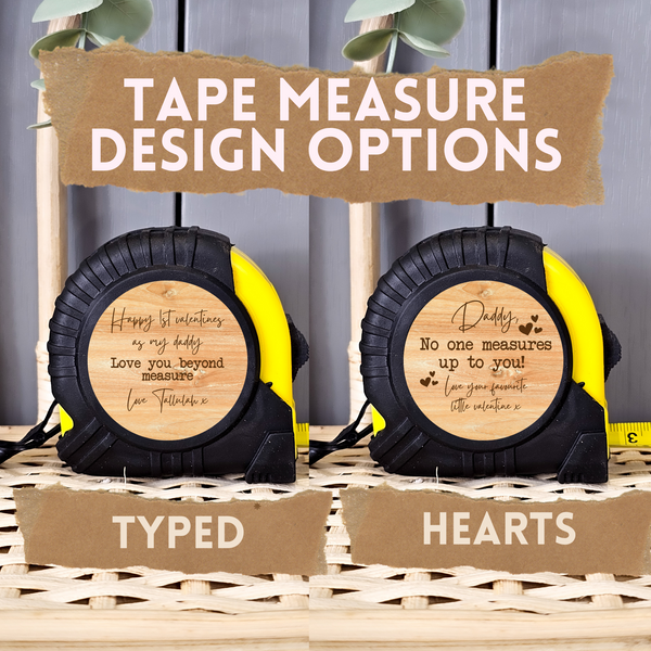 Personalised Tape Measure For Valentines