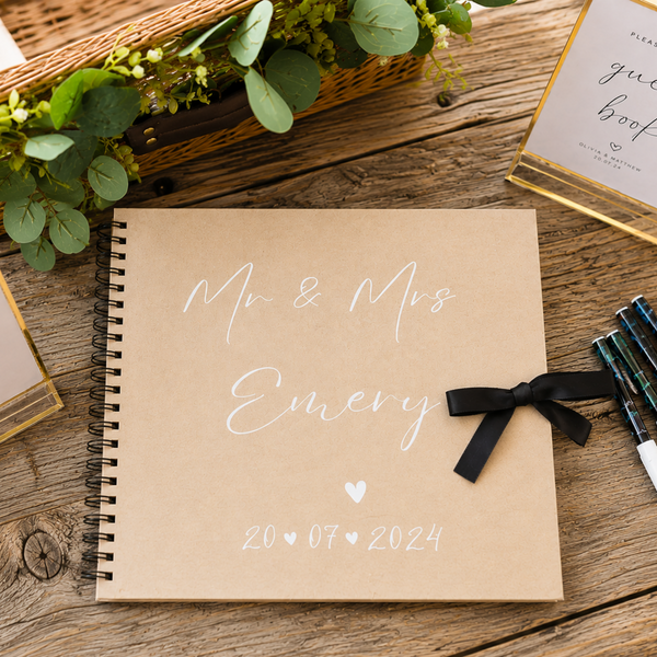 Personalised Wedding Scrapbook Guest Book