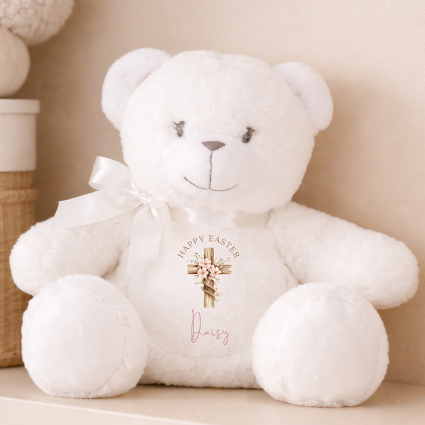 Personalised Religious Teddy Bear For Easter