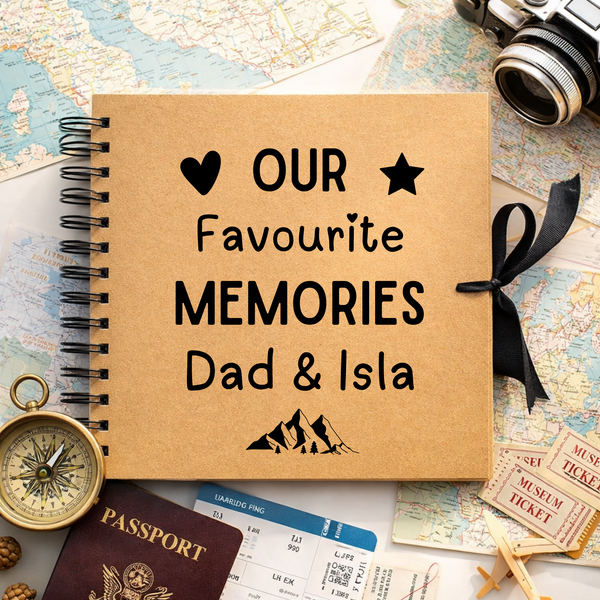 Personalised Father's Day Scrapbook | Adventure Memory Book