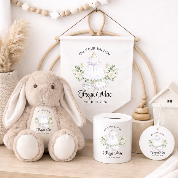 Personalised Christening Ceramic Hanging For Kids