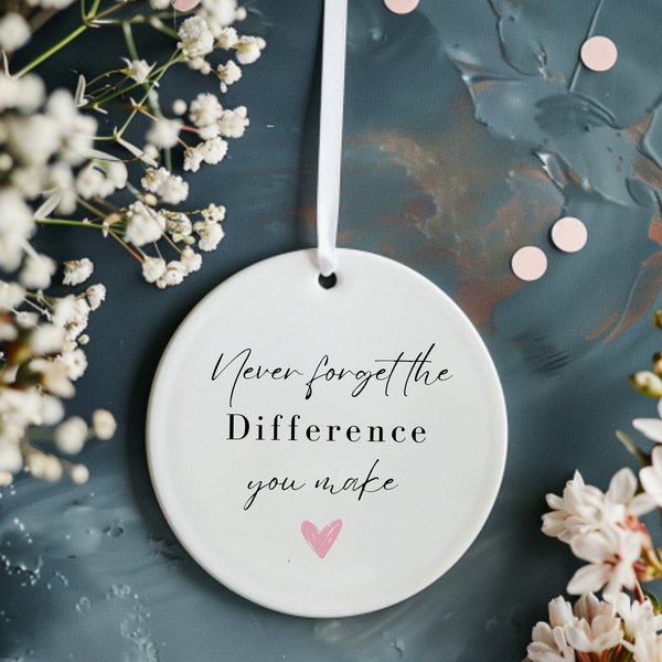 Personalised Quote Ceramic Ornament