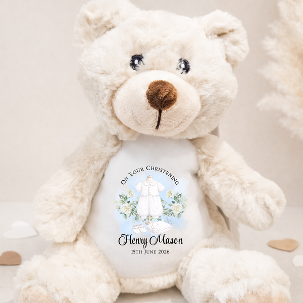 Personalised Christening Teddy Bear For Kids