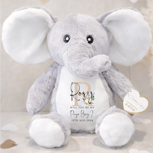 Personalised Flower Girl & Page Boy Soft Toys