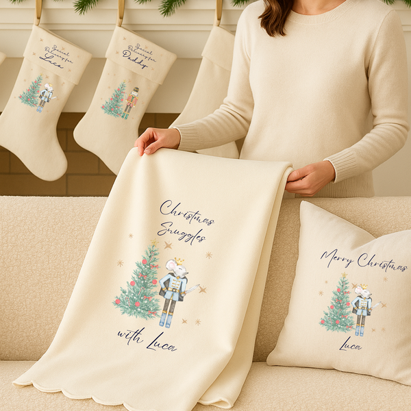 Personalised Nutcracker Fleece Blanket