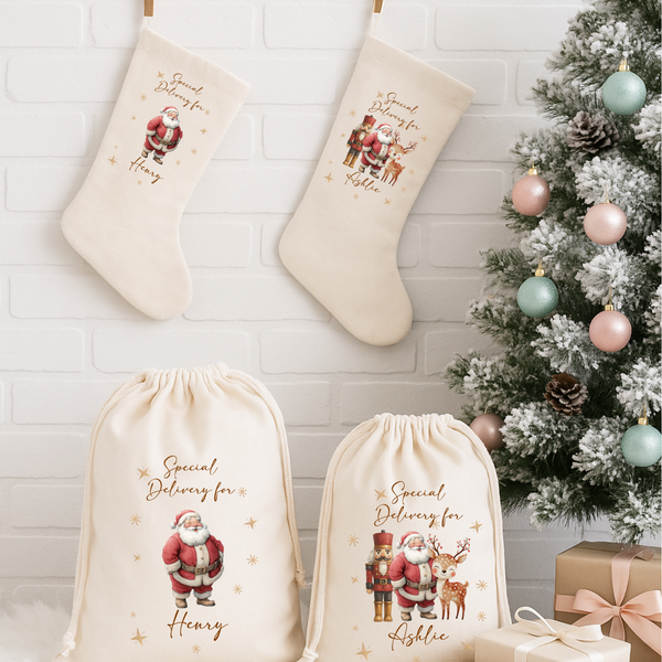 Personalised Christmas Santa Stockings